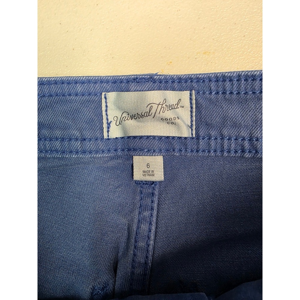 Universal Thread Sailor Wide Leg Jeans Blue High Rise Size 6 - Picture 3 of 7